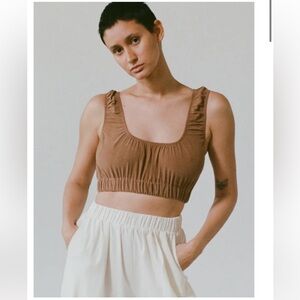 Ozma Sophie Regen Silk Crop Top